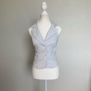 y2k pinstripe vest
